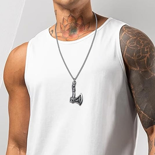 Collier Pendentif Viking en Acier Inoxydable